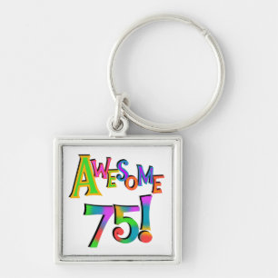 Porte-clés Super 75 T-shirts et cadeaux d'anniversaire