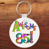Porte-clés Super 85 T-shirts et cadeaux d'anniversaire (Recto)