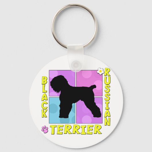 Porte-clés Super Black Russian Terrier (Recto)