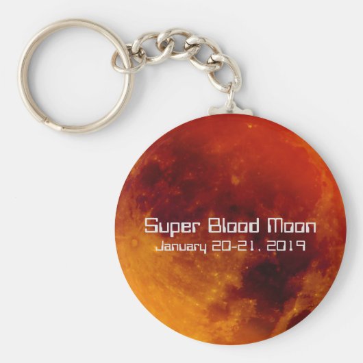 Porte-clés Super Blood Moon Eclipse 2019 (Devant)