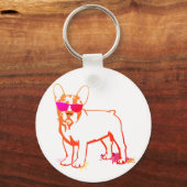Porte-clés Super Bouledogue Français (Recto)