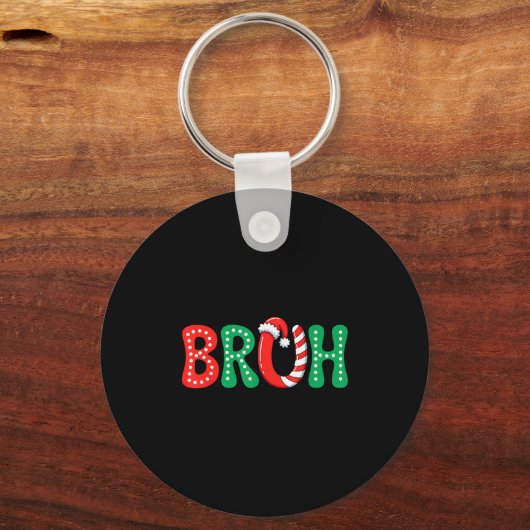 Porte-clés Super Bruh Noël Funny Noël Enfants Ados garçons C (Recto)