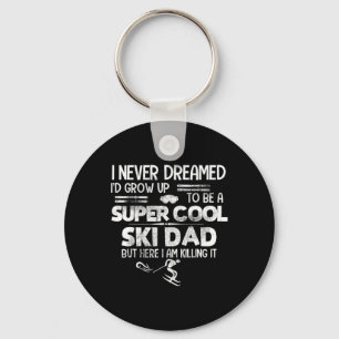 Porte-clés Super Cool Ski Papa T Shirt Cadeau Ski Sports Kill