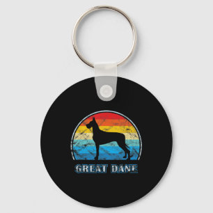 Porte-clés Super Dane Vintage Design Chien