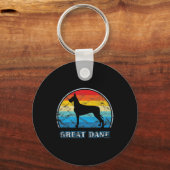 Porte-clés Super Dane Vintage Design Chien (Recto)