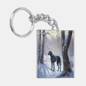 Porte-clés Super Danse Laisser Neige Noël (Devant gauche)