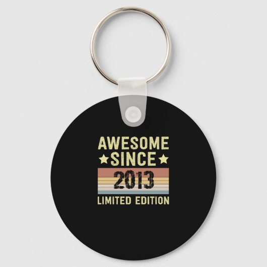Porte-clés Super depuis 2013 Anniversaire (Recto)