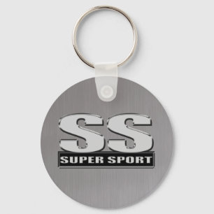 Porte-clés super duper sport SS acier brossé