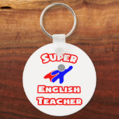 Porte-clés Super enseignant anglais (Recto)