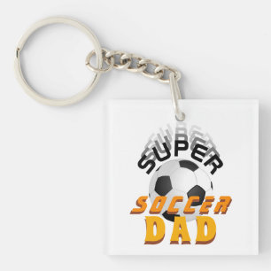Porte-clés Super Football Papa Football Ball Sports Photo