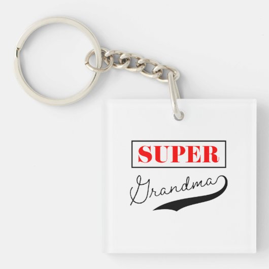 Porte-clés Super grand-mère (Devant)