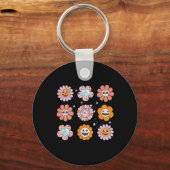 Porte-clés Super Halloween Smile Face Disco Citrouille rétro  (Recto)