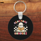 Porte-clés Super Lire Plus Livres Joli Ghost Boo Funny Hallow (Recto)