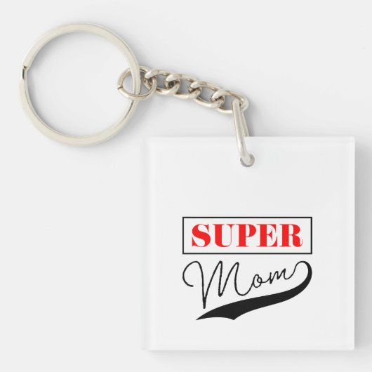 Porte-clés Super Maman (Devant)
