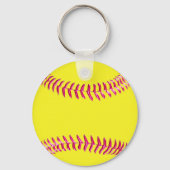Porte-clés Super mignon Équipe de softball cadeaux bon marché (Verso)
