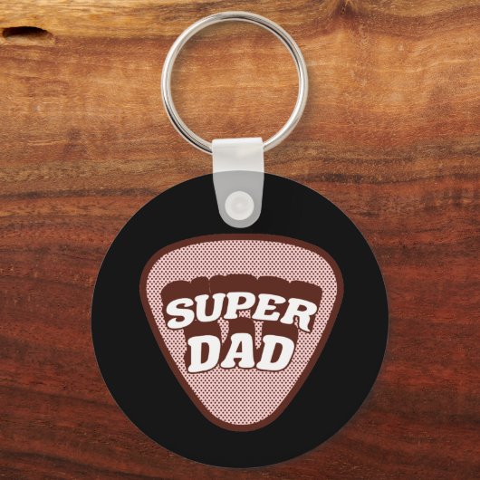 Porte-clés Super papa (Recto)