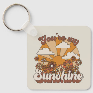 Porte-clés Super rétro Vous êtes mon soleil