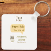 Porte-clés super vente affaires remise scan code QR détails  (Verso)
