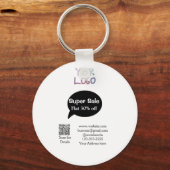 Porte-clés super-vente escompte d'entreprise numérisation cod (Recto)