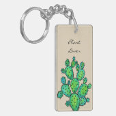 Porte-clés Superbe aquarelle prickly Cactus (Devant gauche)