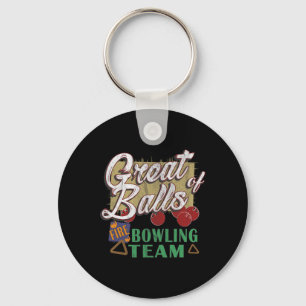 Porte-clés Superbe équipe de bowling Great Fire Tee Pin vinta