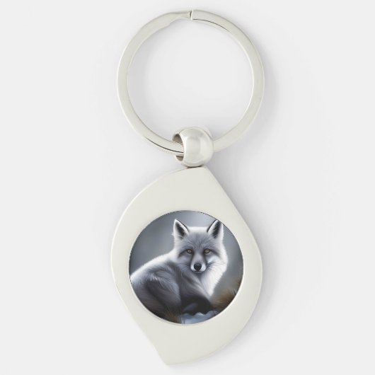 Porte-clés Superbe Renard Artique (Devant)