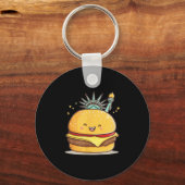 Porte-clés Superbe Statue Liberty Burger Costume Pour Garçons (Recto)