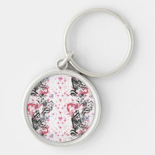 Porte-clés Supergirl Collage Motif (Devant)