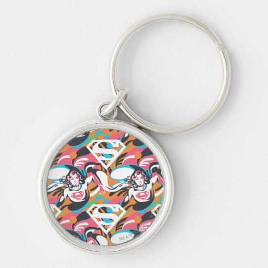 Porte-clés Supergirl Color Splash Swirls Pattern 4 (Devant)