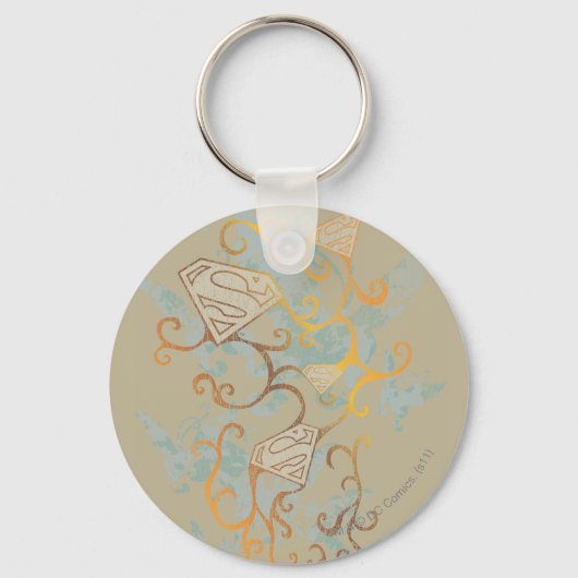 Porte-clés Supergirl Gold et Brown (Recto)