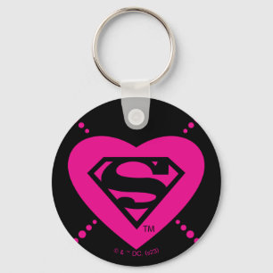 Porte-clés Supergirl Hearts Motif diagonal