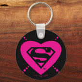 Porte-clés Supergirl Hearts Motif diagonal (Recto)