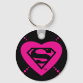 Porte-clés Supergirl Hearts Motif diagonal (Verso)