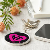 Porte-clés Supergirl Hearts Motif diagonal (Côté)