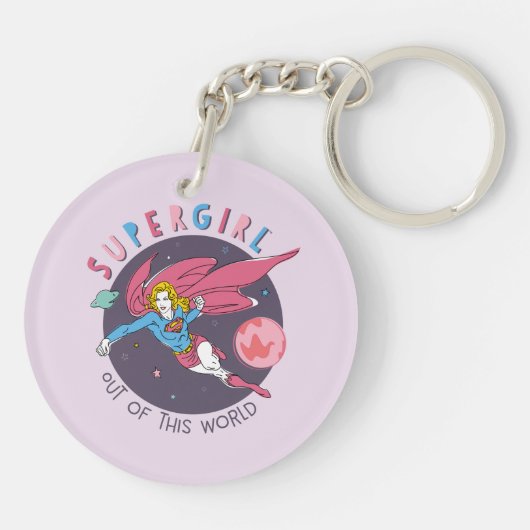 Porte-clés Supergirl hors de ce monde Retro Graphisme (Dos)