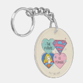 Porte-clés Supergirl hors de ce monde Retro Graphisme (Devant gauche)