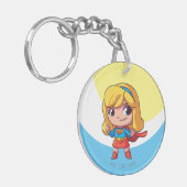 Porte-clés Supergirl "L'avenir est féminin" (Devant gauche)