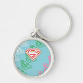 Porte-clés Supergirl Pastel Repeat Pattern (Devant)