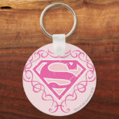 Porte-clés Supergirl Pink Stripes (Recto)