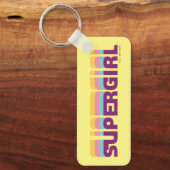 Porte-clés Supergirl Retro Colorshift Graphic (Recto)