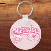 Porte-clés Supergirl Rose Logo Star Burn (Recto)