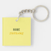 Porte-clés Superhero Porte - clé acrylique jaune par Adiela A (Dos)