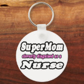 Porte-clés SuperMaman...infirmière (Recto)