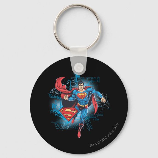 Porte-clés Superman avec logo (Recto)