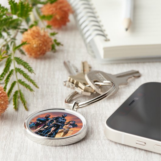 Porte-clés Superman, Batman et Wonder Woman Trinity (Côté)