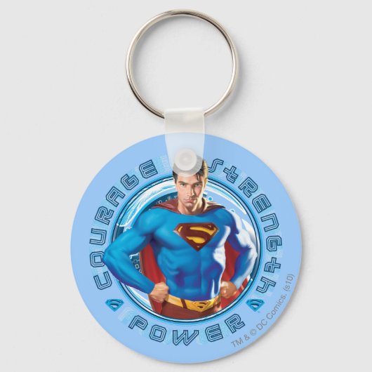 Porte-clés Superman Courage Strength Power (Recto)