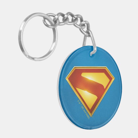 Porte-clés Superman Golden S Shield brillance (Devant gauche)