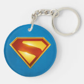 Porte-clés Superman Golden S Shield brillance (Dos)