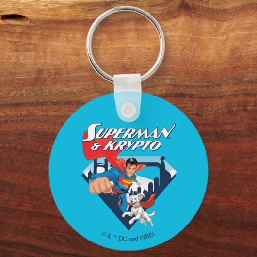 Porte-clés Superman & Krypto Soar (Recto)