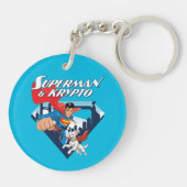 Porte-clés Superman & Krypto Soar (Dos)